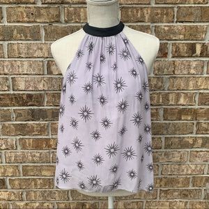 Free People Backless Lavender Top Size Small